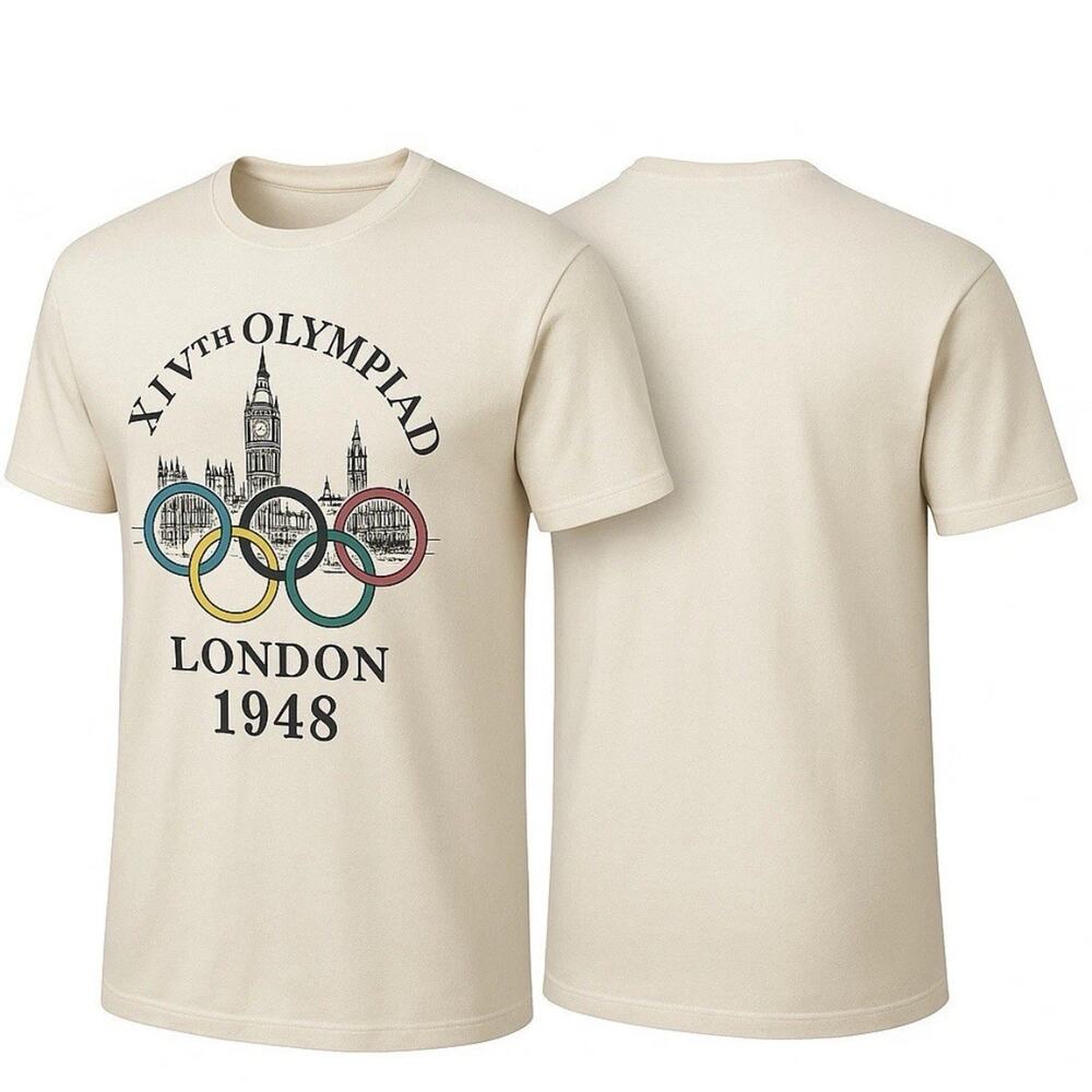 1948 London Olympics Heritage Collection Cream T-Shirt Men’s Medium Official IOC